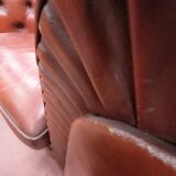 Pair of chesterfield armchairs