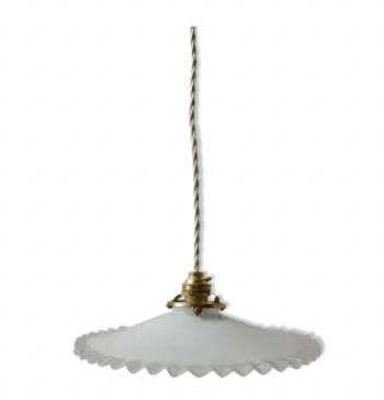 Pendant in serrated opaline early 20th century