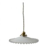 Pendant in serrated opaline early 20th century