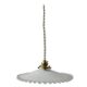 Pendant in serrated opaline early 20th century