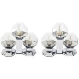 Pair of Two Wall Sconces by Motoko Ishii for Staff, Germany, 1970s