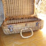 Wicker suitcase
