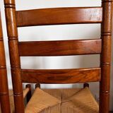 Paire de chaises bois