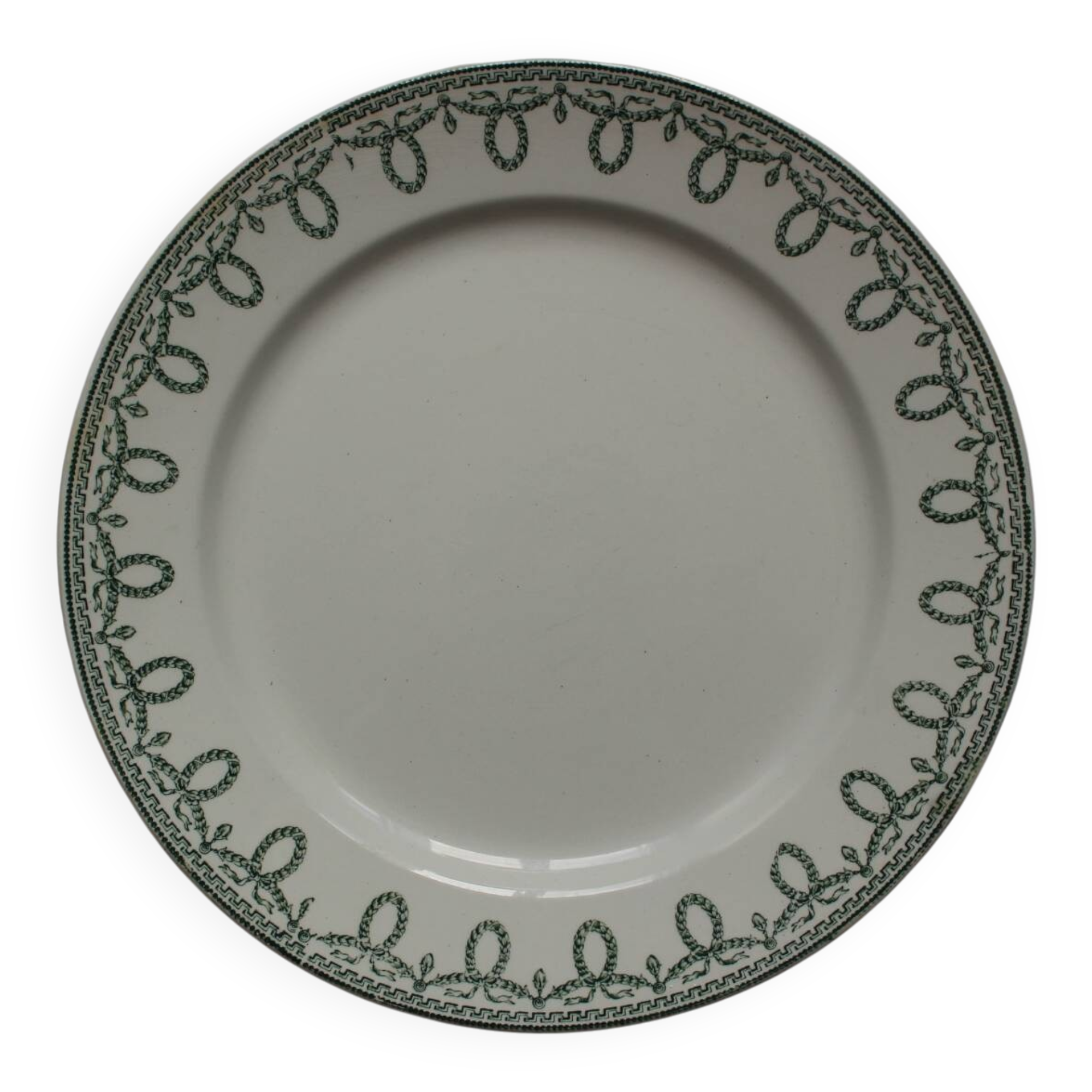Boch Frères porcelain dinner plate, La Louvière, Bonaparte