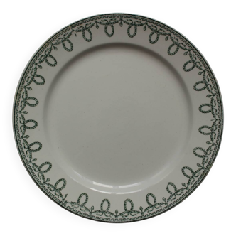 Boch Frères porcelain dinner plate, La Louvière, Bonaparte