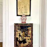Black lacquered Chinese cabinet 19th century