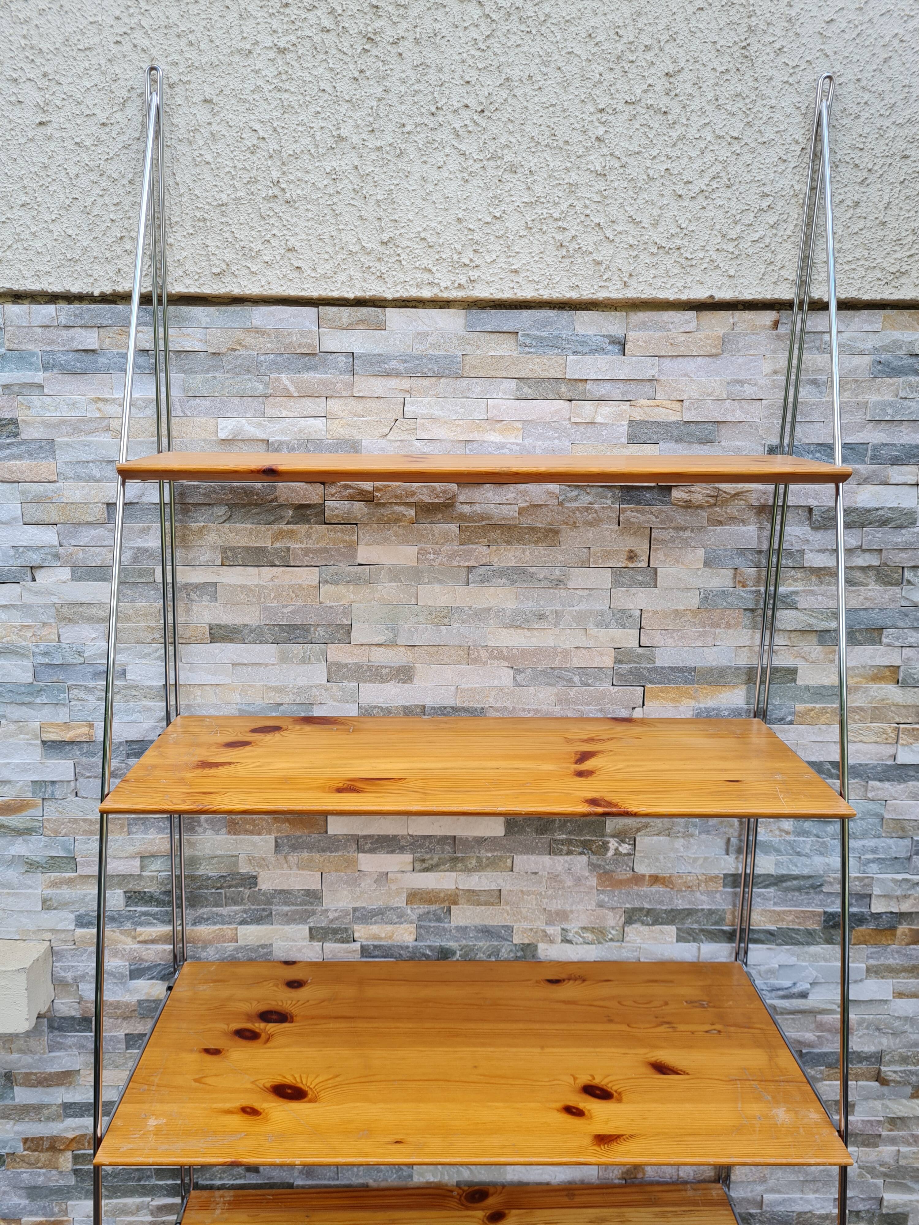 wall shelves string style, vintage 80s or Bookcase