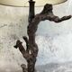 Vine wood floor lamp