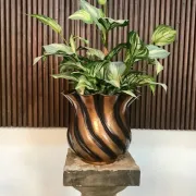 Copper Cachepot by Egidio Casagrande for Borgo Valsugana, Italy 1950s