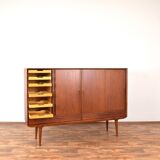 Mid-Century Danish Teak Highboard Model 13 by Gunni Omann for Omann Jun
