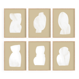 Set of 6 abstract giclee prints, A4