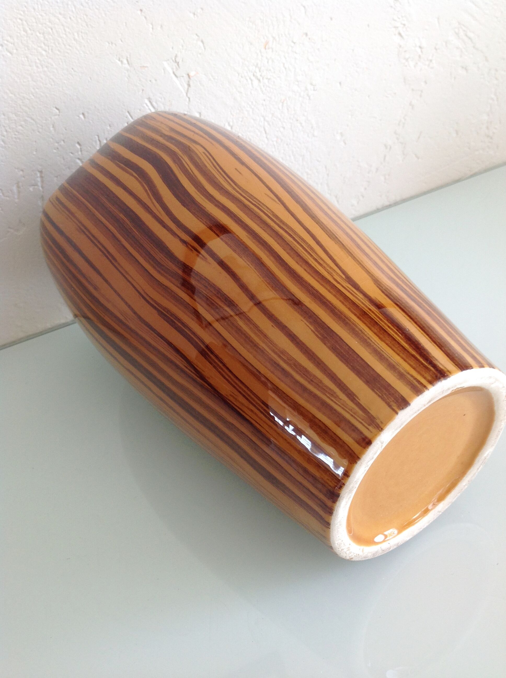 Asymmetrical vase décor Domino / vintage 60s-70s