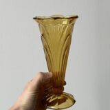 Vase ambré Art déco