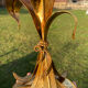 Lampe vintage dorée bouquet de lys Flor Art