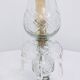 Pair of cut glass table lamps, France, 1950s