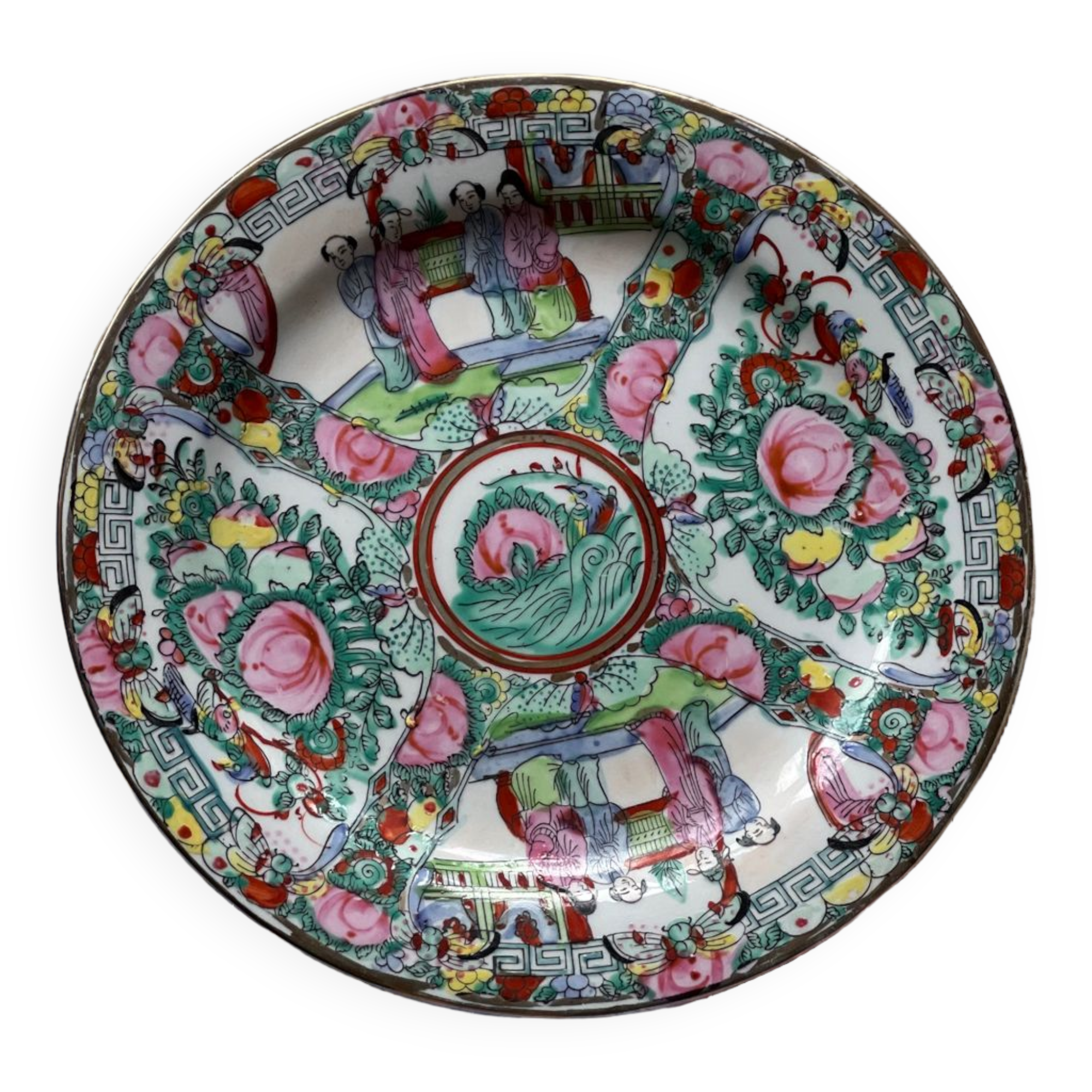 Assiettes décorative en porcelaine Macao Qianlong nian zhi