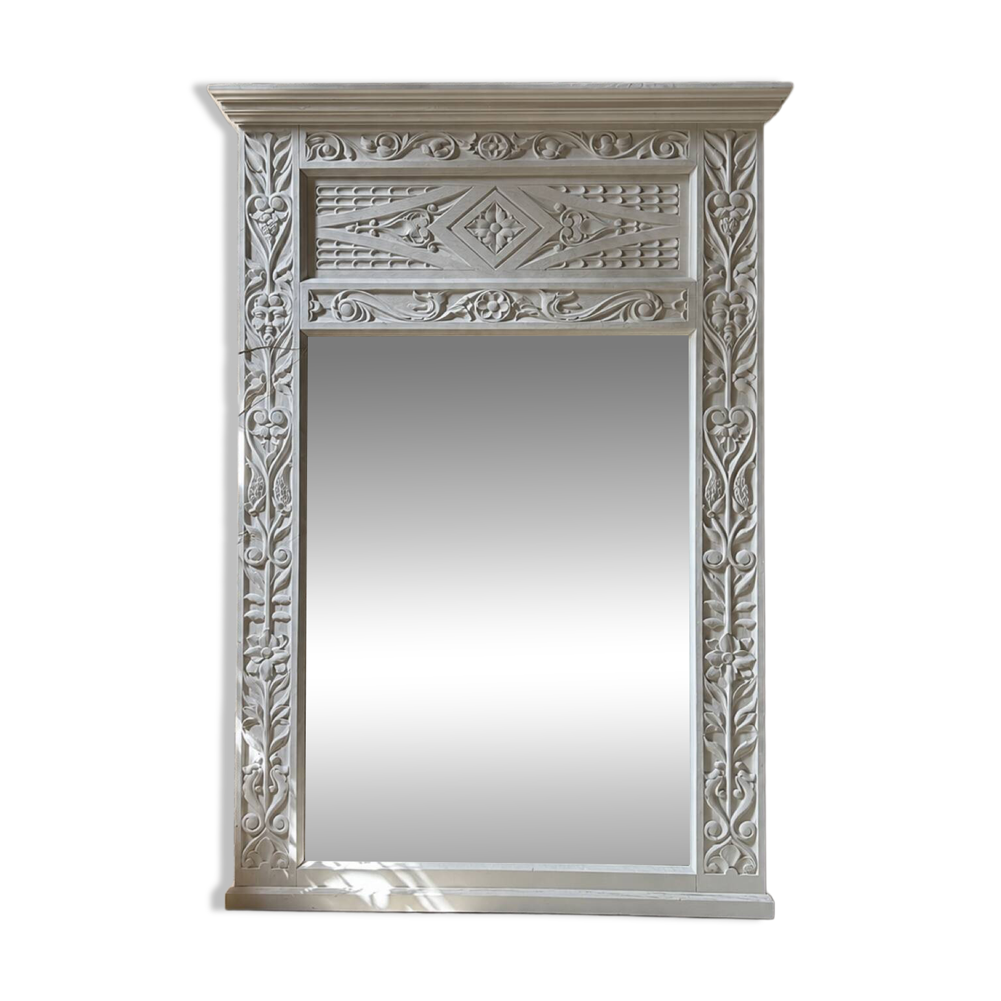 Large antique mirror in Henri II style