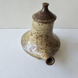 Ceramic stoneware teapot design with pyrite effects, unsigned.