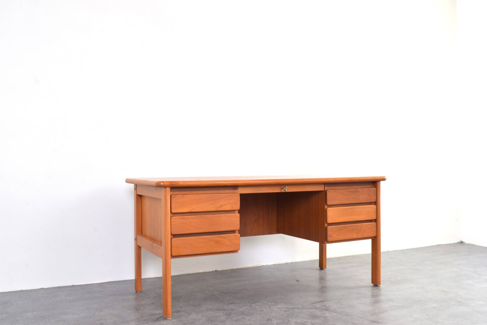 Mid-Century Danish Teak Desk, 1970s.