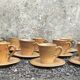 Set of ten Longchamps coffee cups