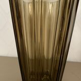 1970 smoked glass vase