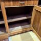Art Deco buffet in carved walnut, marble and large mirror – 1930s