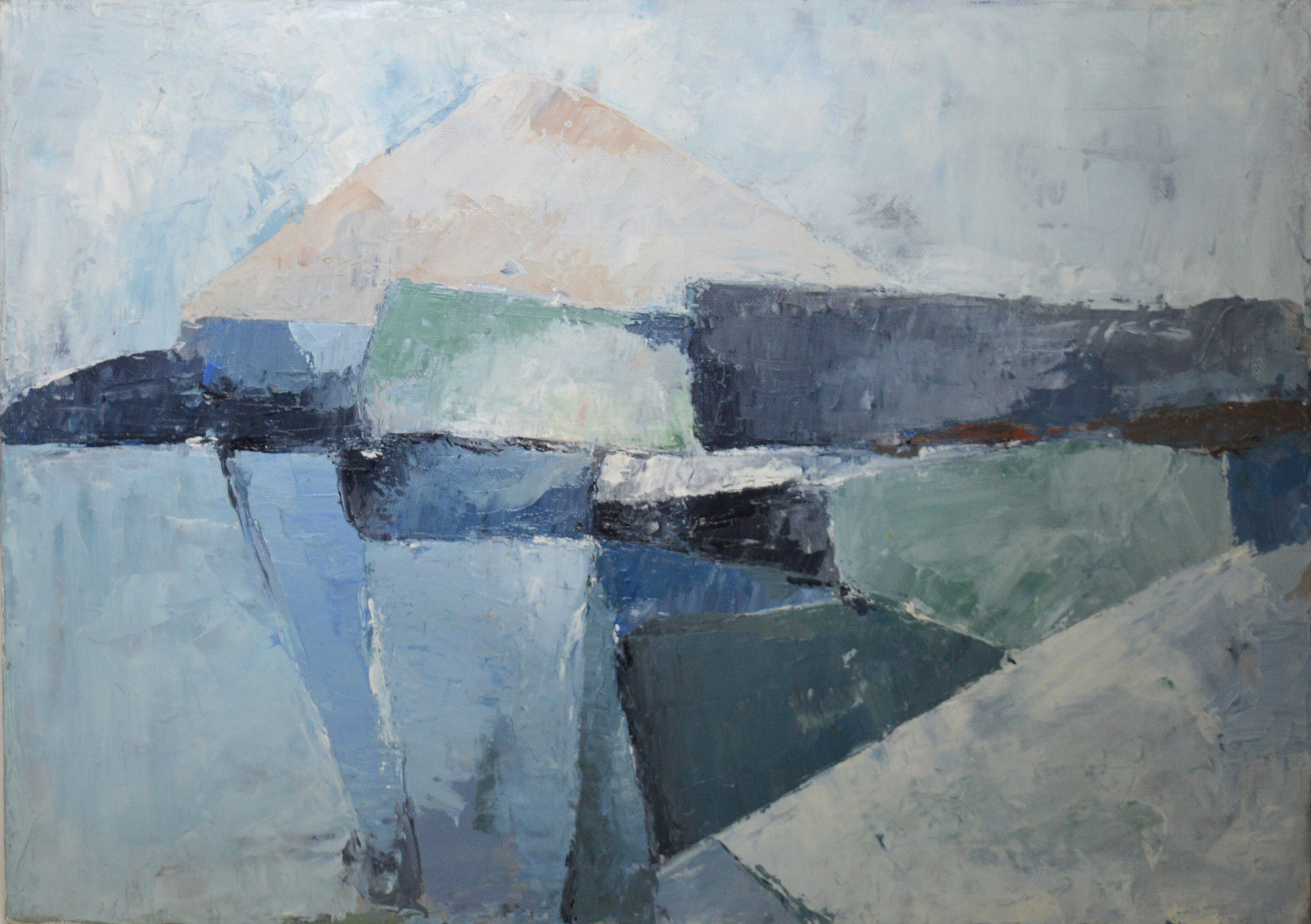 Toile acrylique paysage abstrait