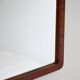 1940s Scandinavian Art Deco Mirror in Lacquered Mahogany