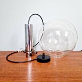 Space Age pendant light in bubbled blown glass, 1970s