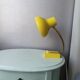 Yellow metal desk lamp 1970