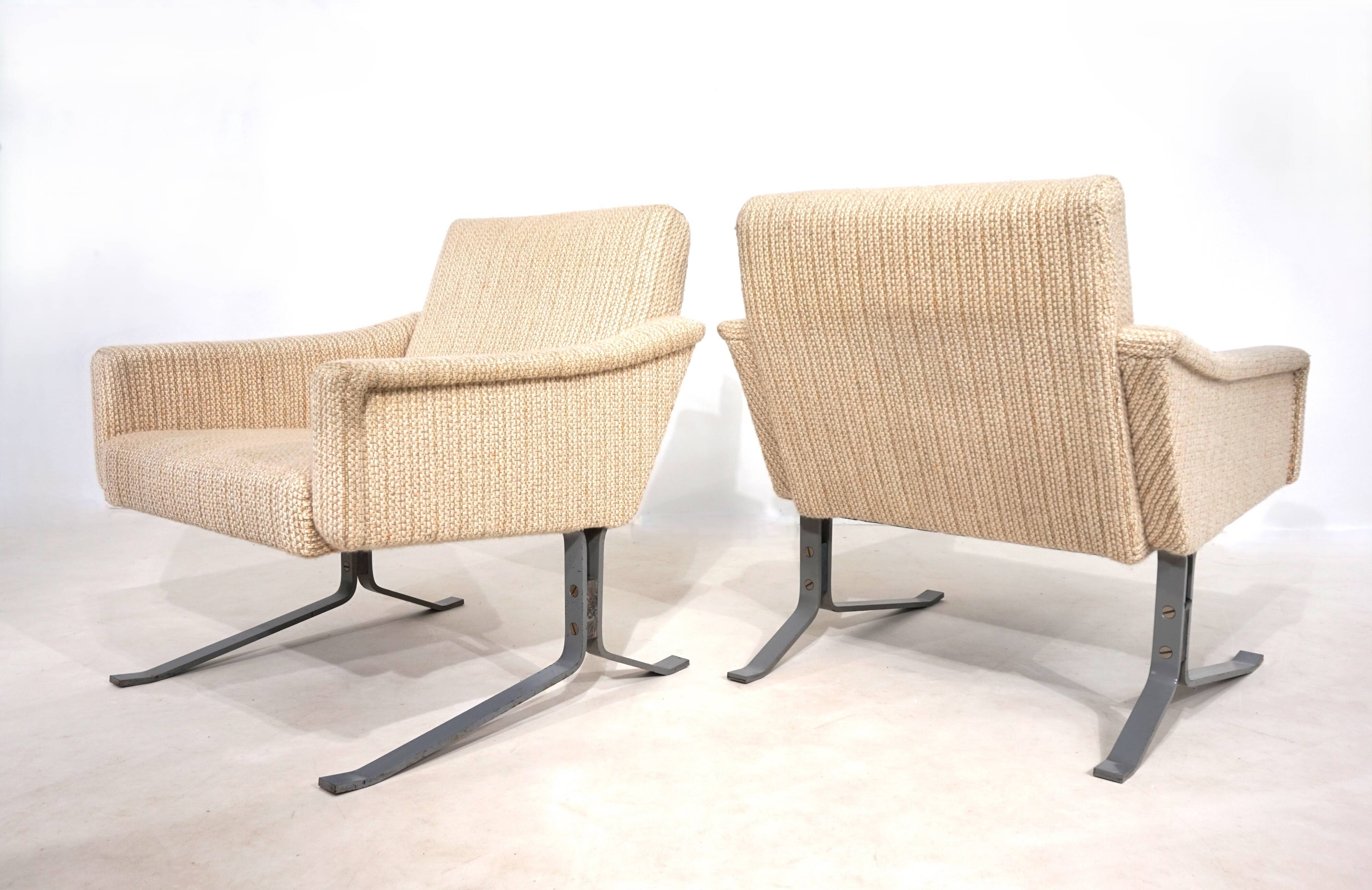 Ensemble de deux chaises longues cantilever Röhl, 1960