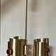 Lustre/suspension space age vintage 1970 alu brosse doree