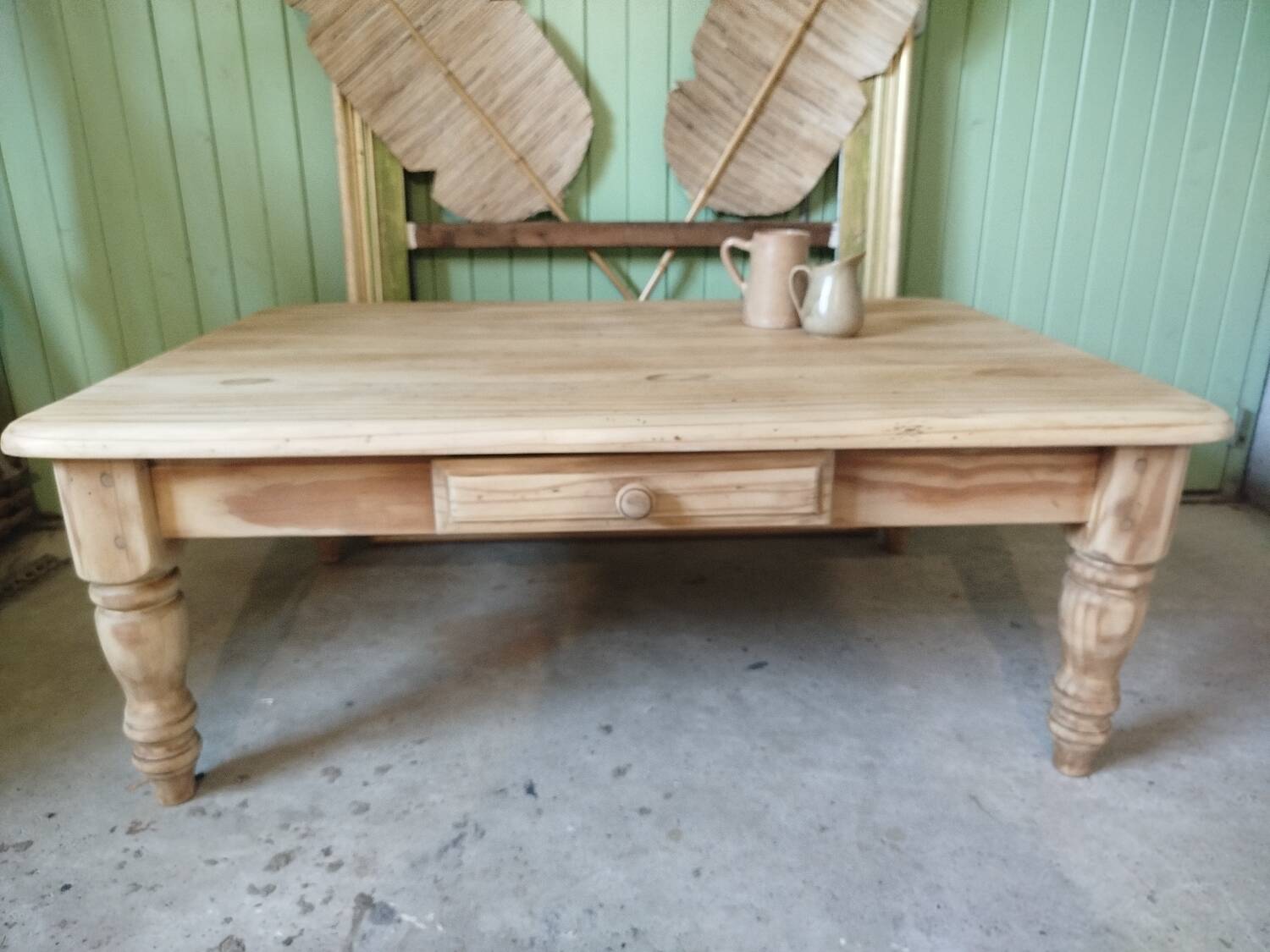 Solid pine coffee table