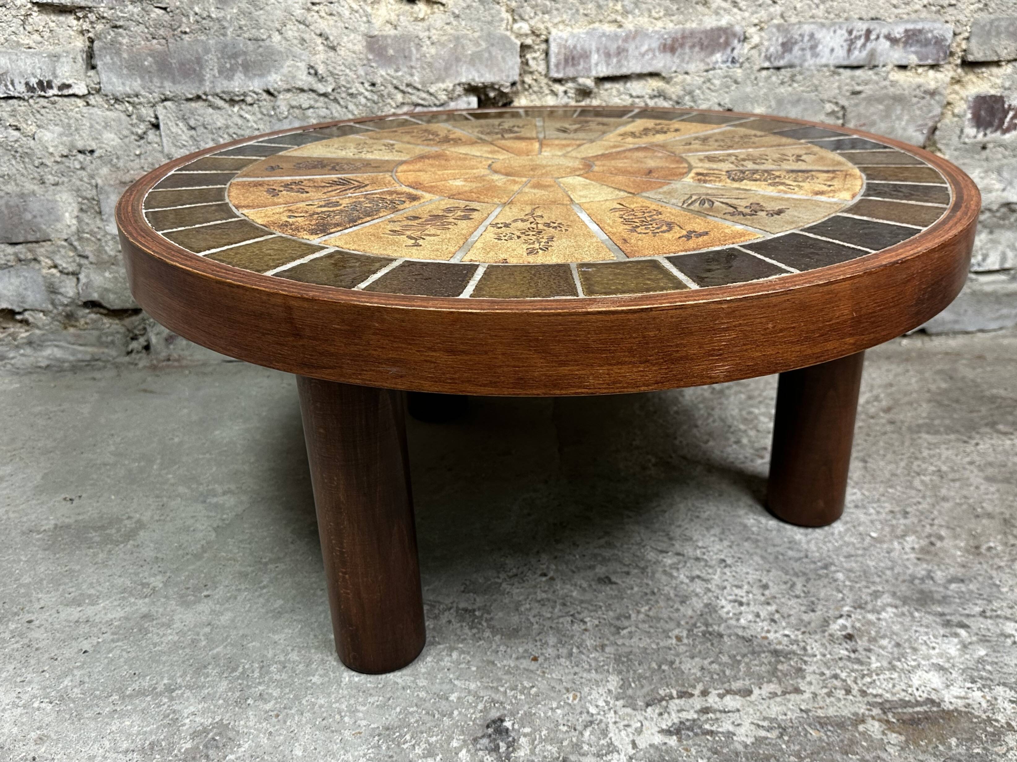 Raymonde leduc herbarium coffee table vallauris 1960
