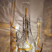 Mazzega floor lamp by Toni Zuccheri in Murano glass 1970s