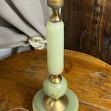 Onyx and brass lamp