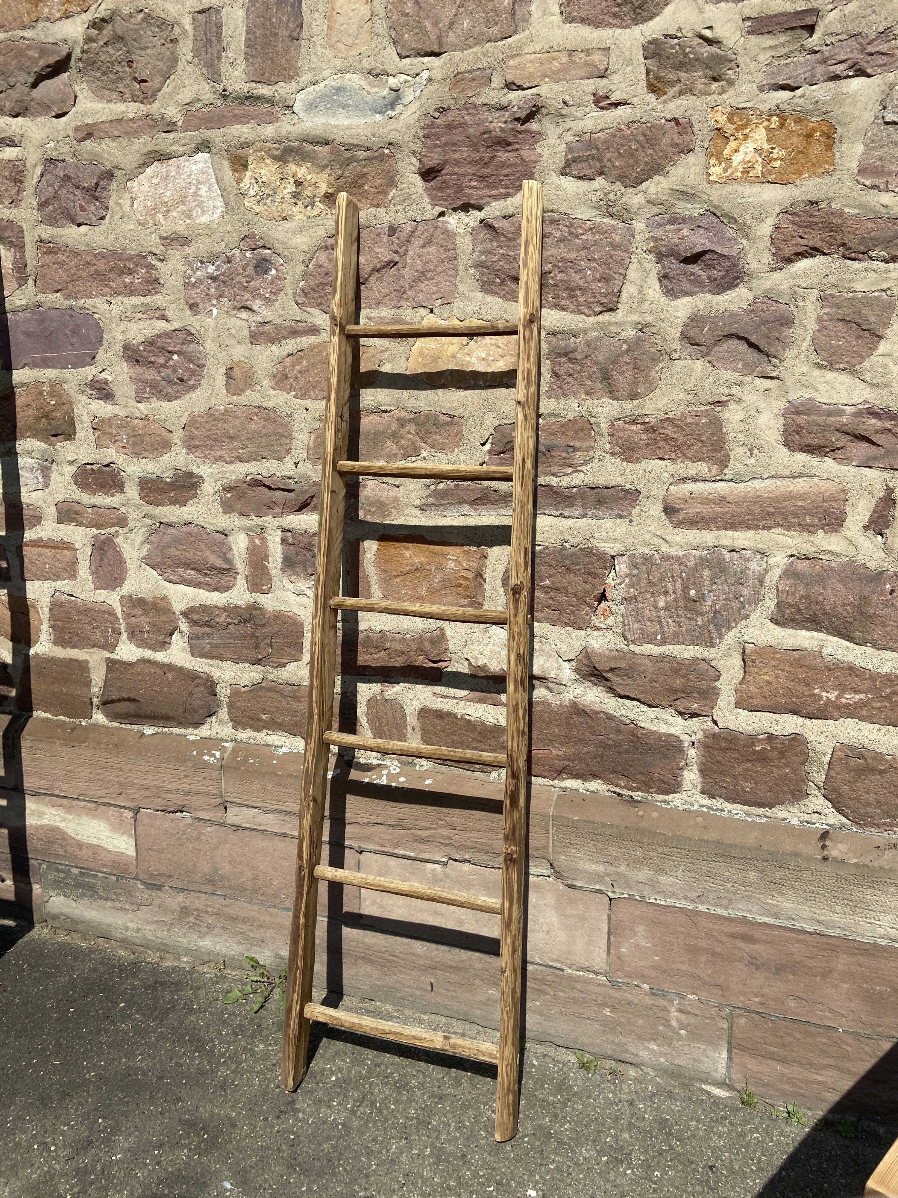 Old Ladder Towel Rack