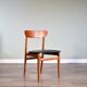 Set of 4 midcentury teak chairs