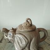 Enamelled ceramic elephant teapot
