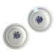 Pair of old hollow plates in earthenware