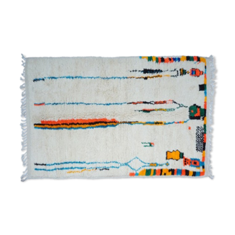 Colorful Berber carpet 227 x 137cm