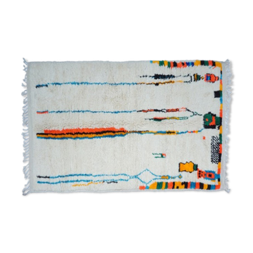 Colorful Berber carpet 227 x 137cm
