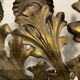 Vintage Italian Gold Gilded Tole Sconces, 1960s, Set of 2