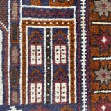 Vintage carpet turkmen belutch afghan 88x146 cm
