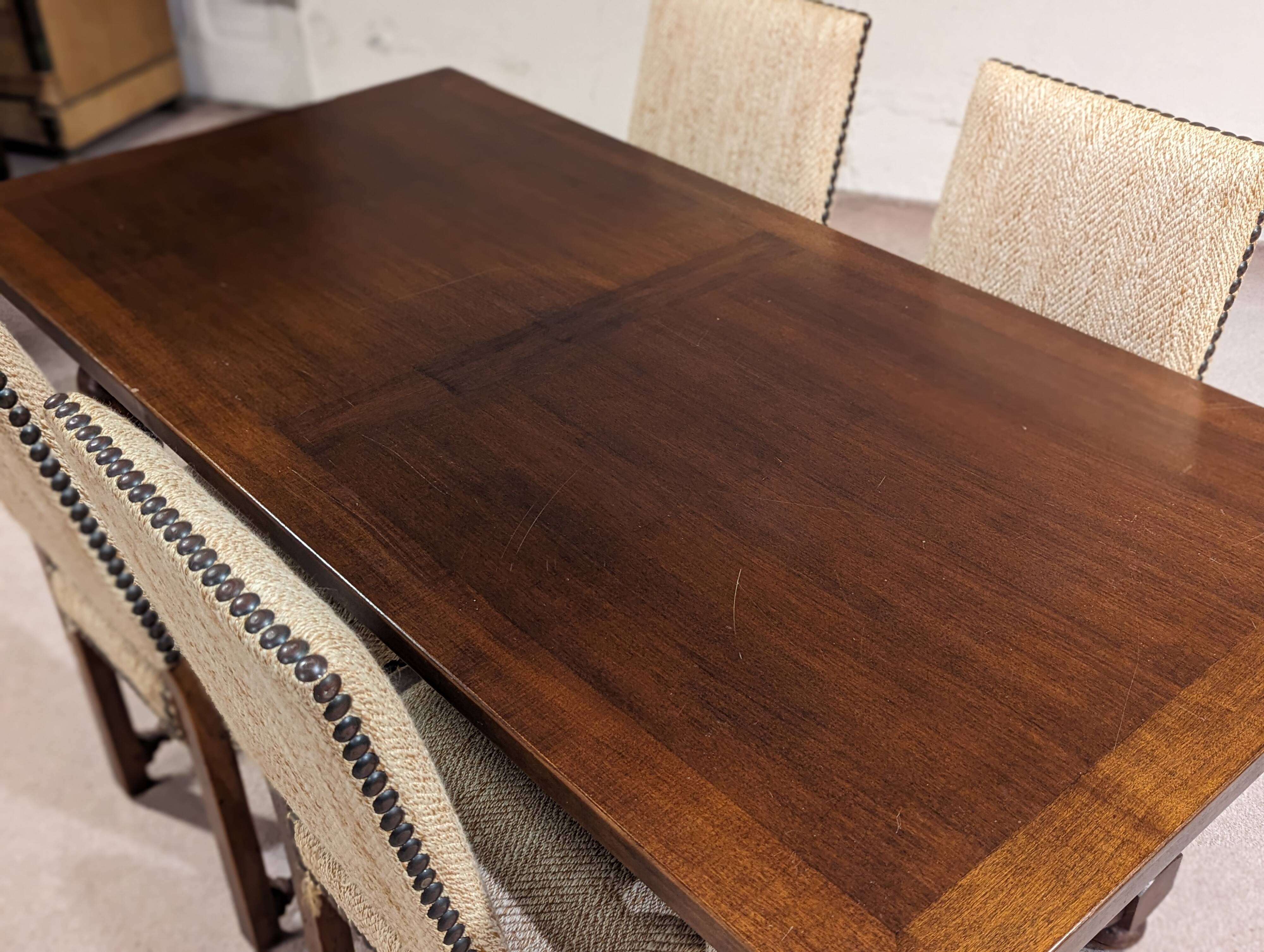 Wooden dining table