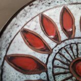 Glazed ceramic bowl signed Hôpital Cantonal Genève 1969