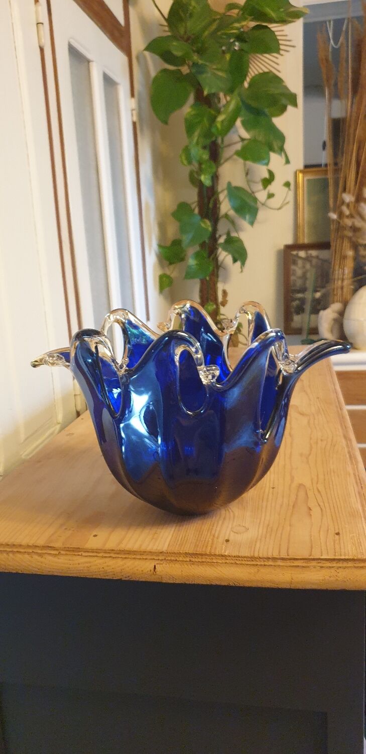 Murano crystal vase