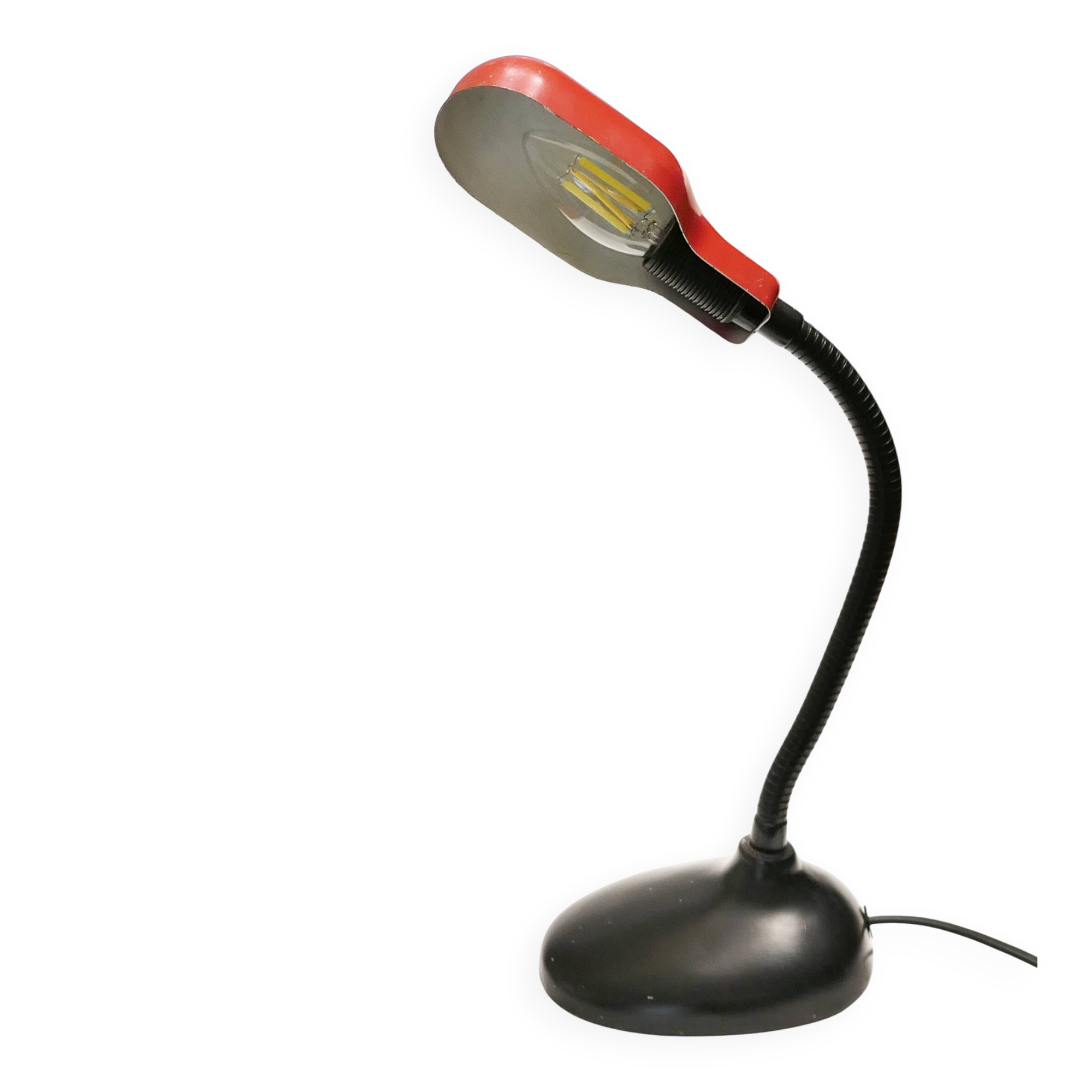 1960s articulated desk or workshop lamp in cast iron and metal