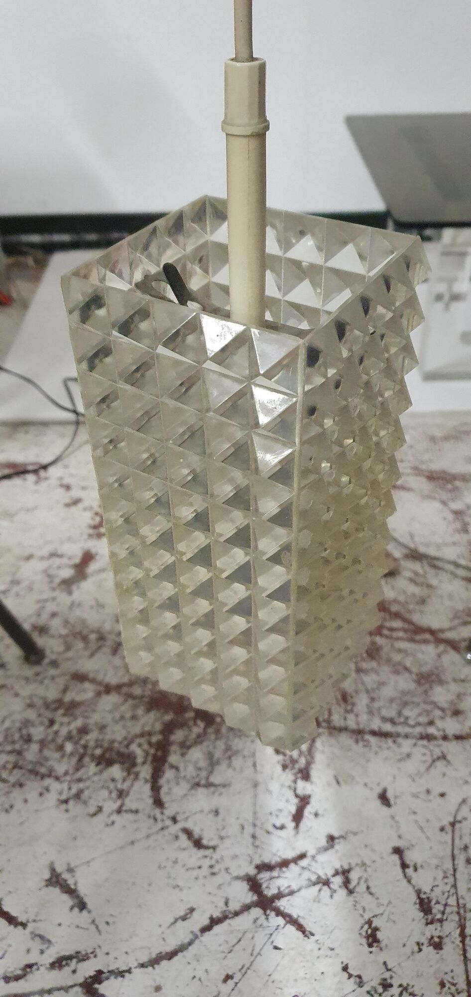Diamond ceiling lamp design Aloys Gangkofner edition Erco