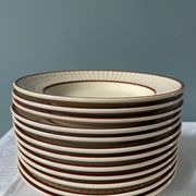 Set of 12 Longchamp France hollow plates, Colmar model